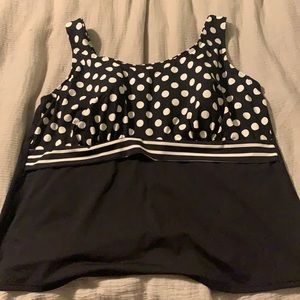 Lands end tankini top 18w